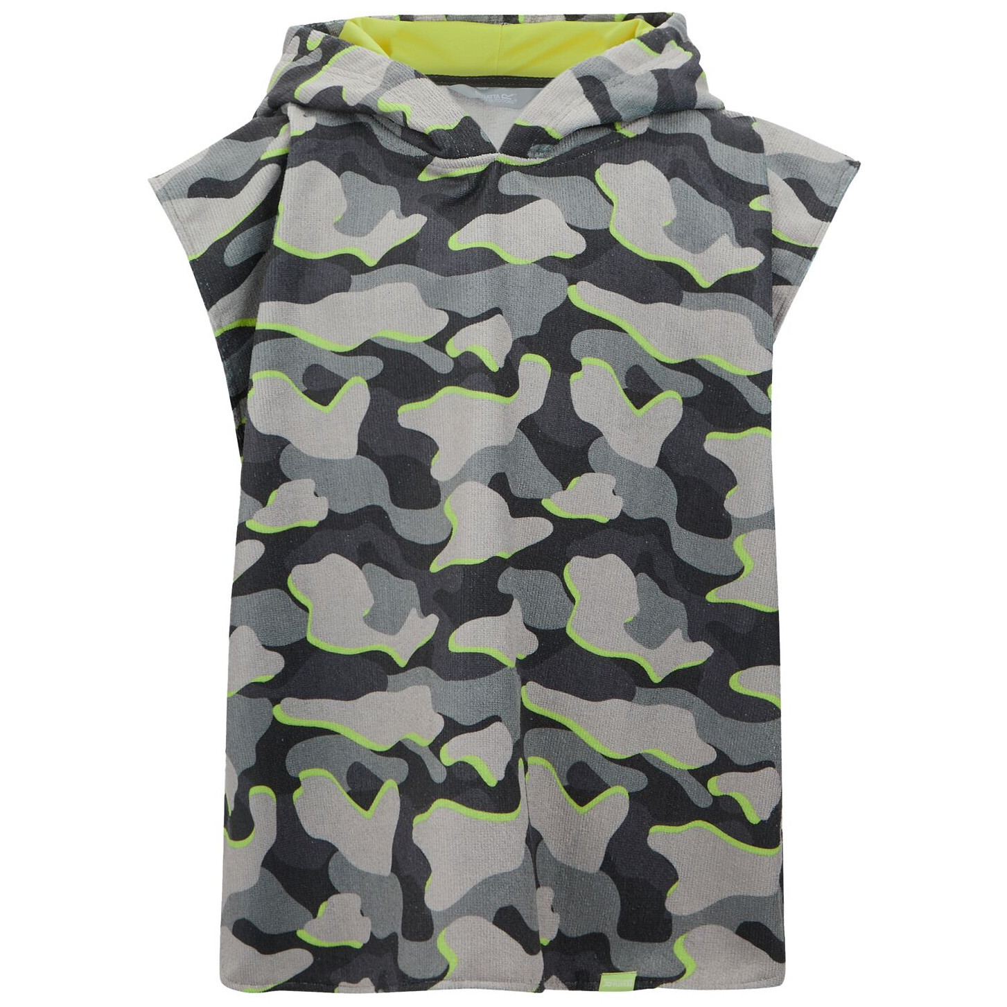 Dětské pončo Regatta Kids Towel Robe DrkStrmCamo Velikost ručníku: 98-110 / Barva: šedá