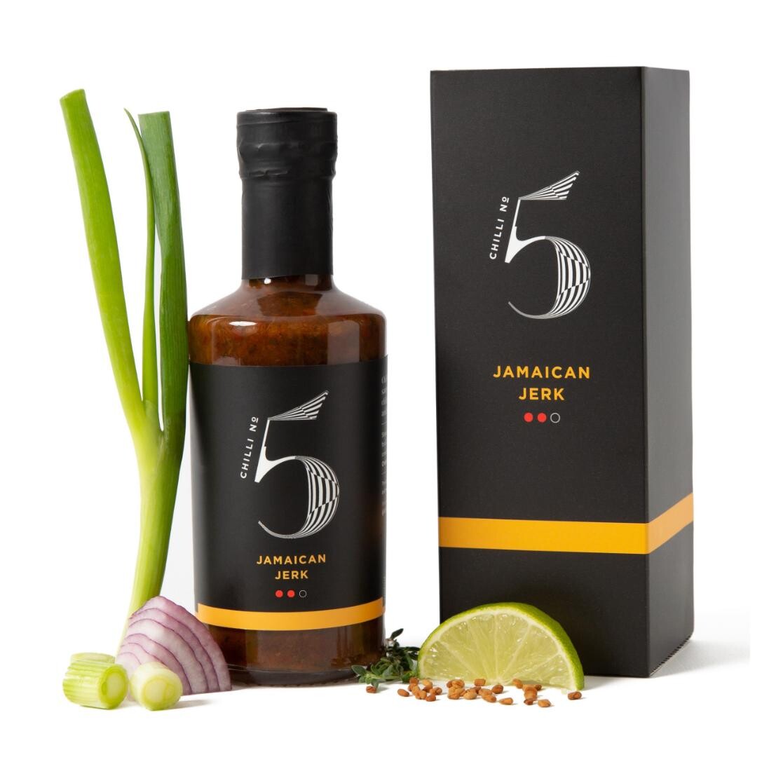 Gurmánská chilli omáčka JAMAICAN JERK 200 ml, Chilli No5
