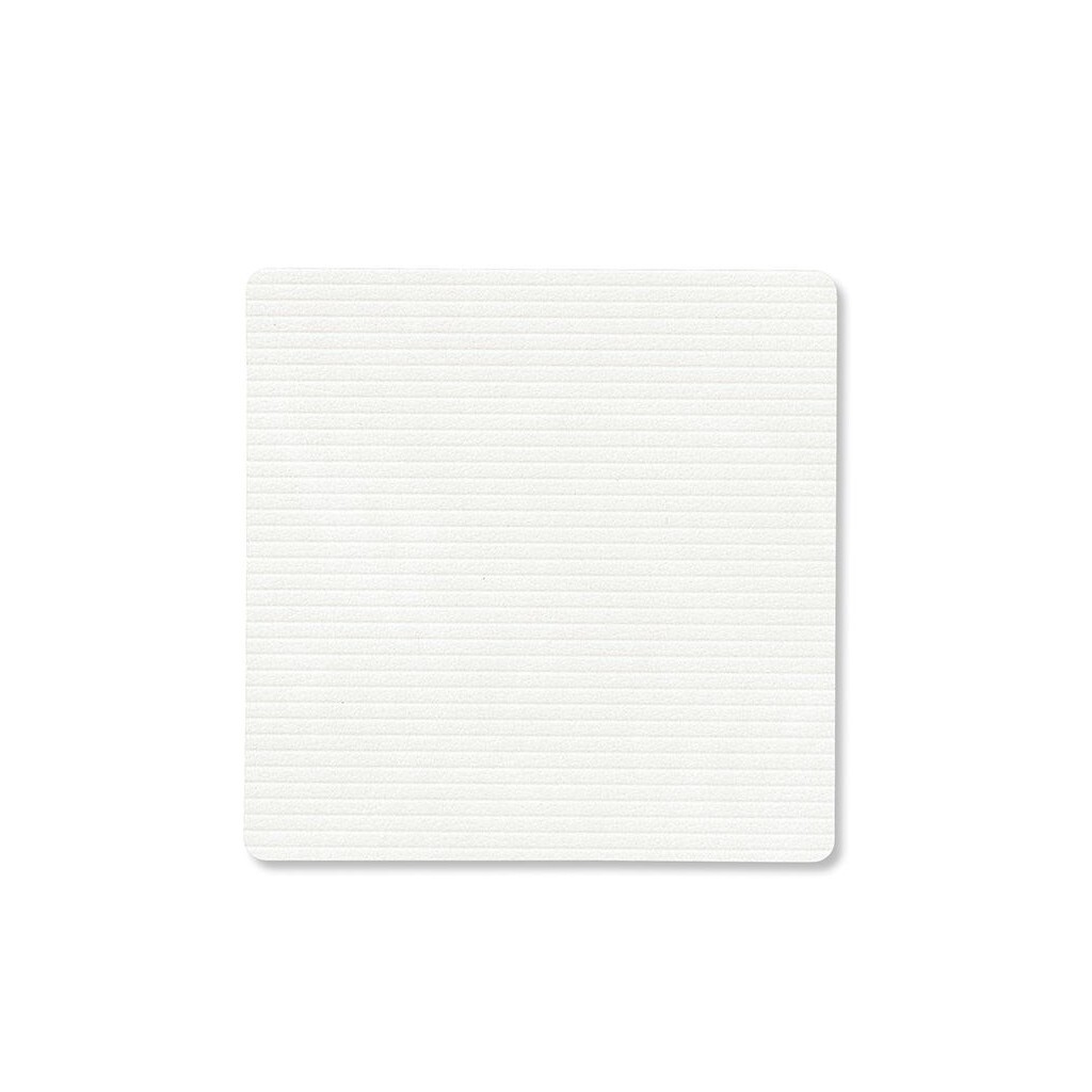 Podtácek SQUARE CORDUROY 10 x 10 cm, čistá bílá, kůže, LIND DNA