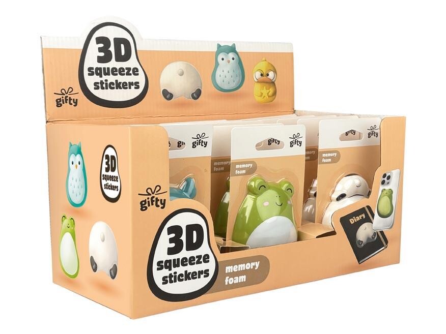 MFP 1042849 Gifty - 3D sqeeze stickers - mix 3
