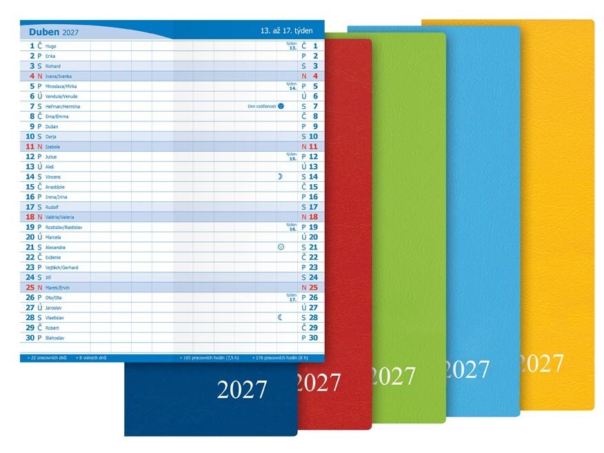 MFP 7781525 Diář 2027 M101/PVC měsíční color