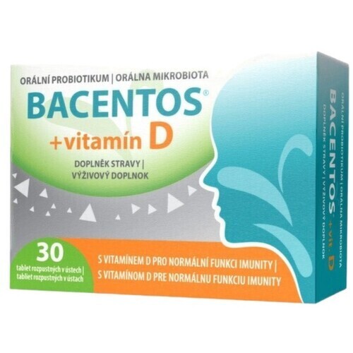 BACENTOS + vitamín D orální probiotikum tbl.30