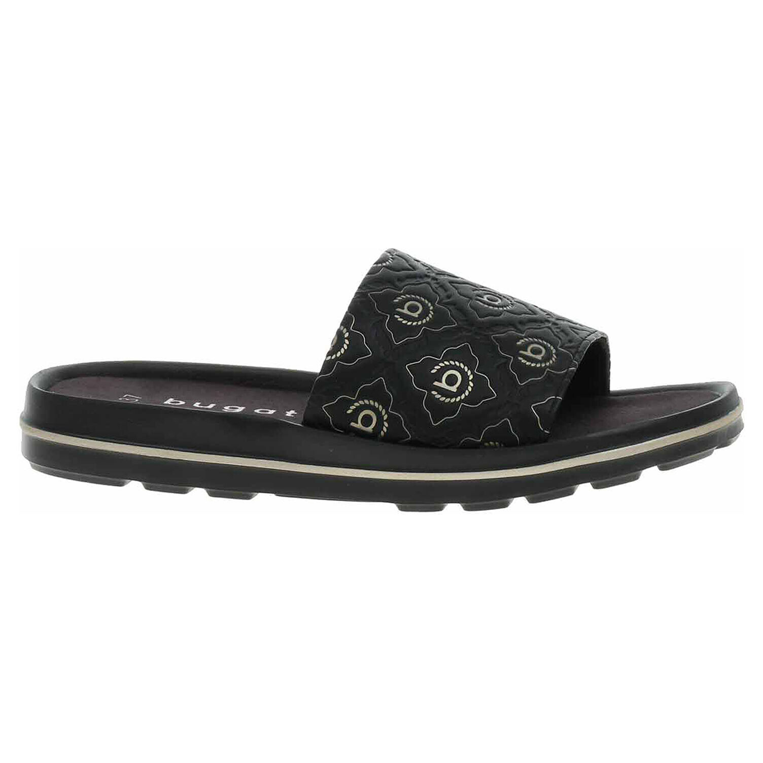 Ecco Dámské pantofle Bugatti 435-AQX93-5000 black-gold 23601403