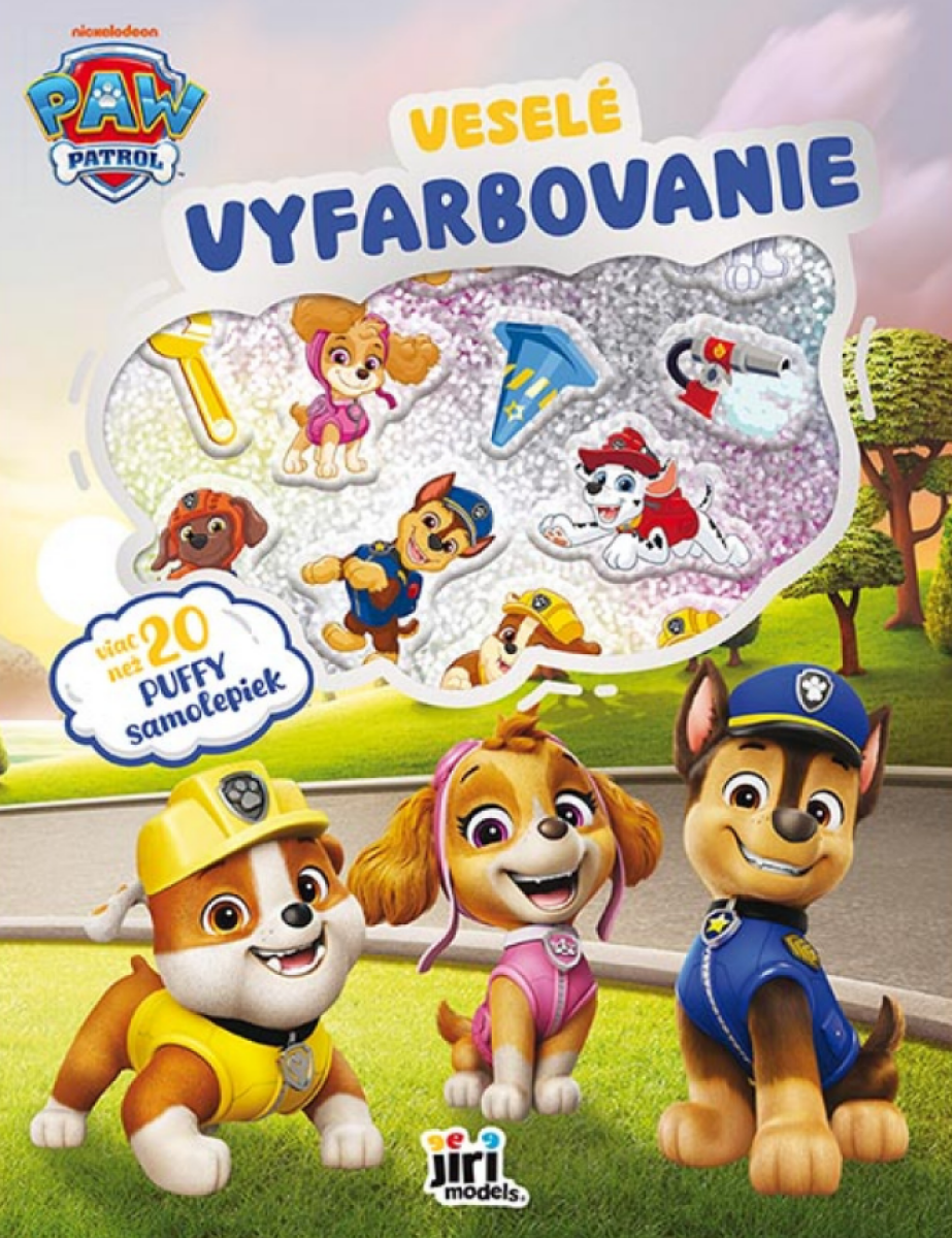 Veselé vyfarbovanie so super samolepkami Labková patrola