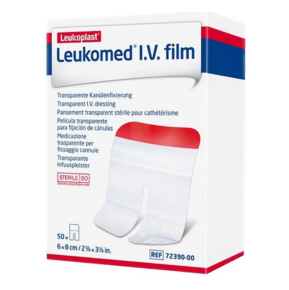 LEUKOMED IV Film sterilní krytí 6 x 8 cm 50 kusů