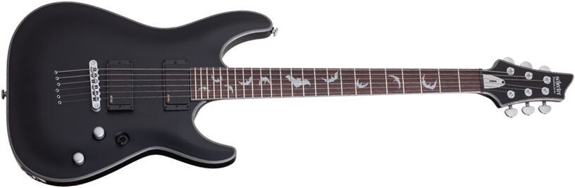 Schecter Damien Platinum 6, Rosewood Fingerboard - Satin Black