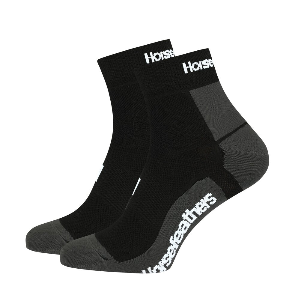 Ponožky Horsefeathers Cadence kotníkové funkční černé (AM139A) M