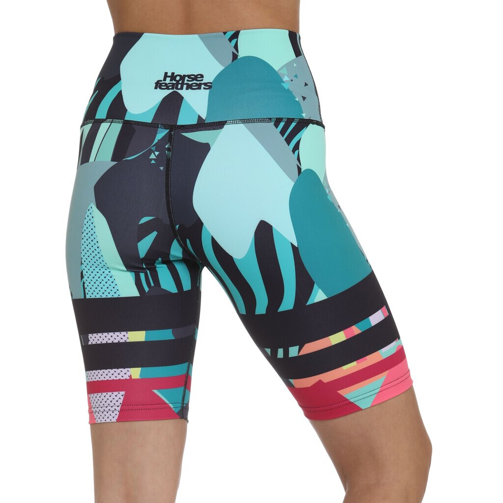 Dámské legínové kraťasy Horsefeathers Tikka Abstract vícebarevné (TW035C) XL