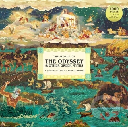 The World of the Odyssey & Other Greek Myths : A 1000-piece jigsaw - Adam Simpson