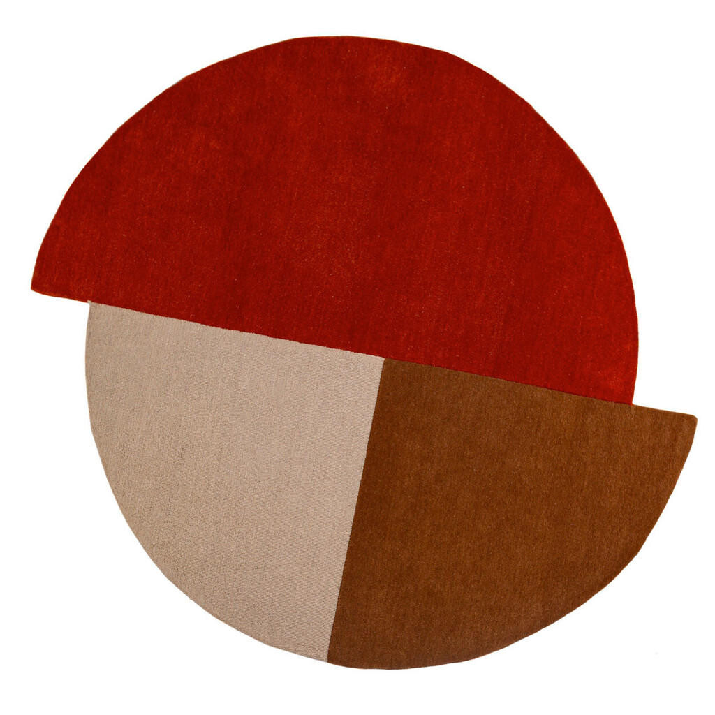 Flair Rugs VLNĚNÝ KOBEREC, 150/150 cm rezavá