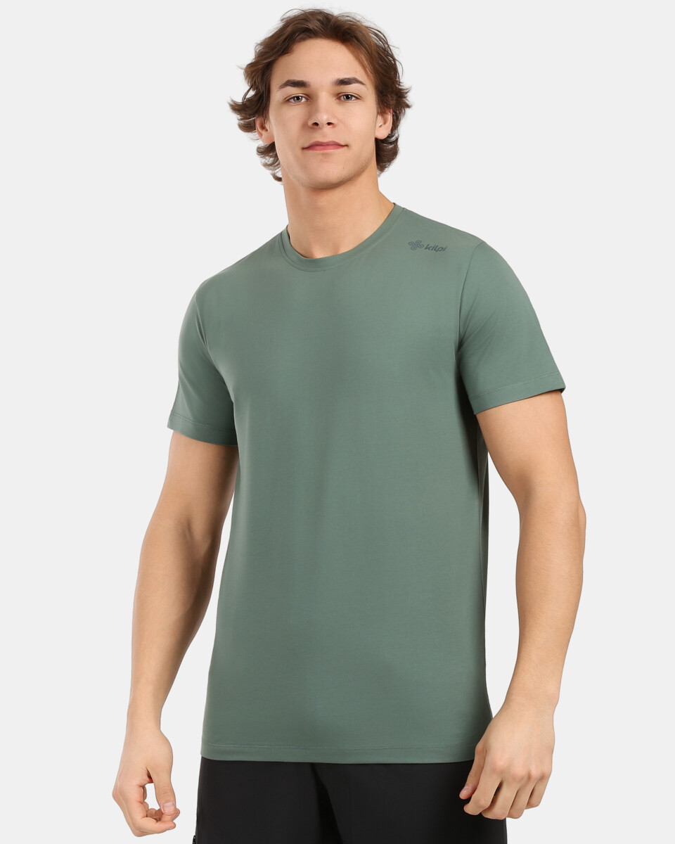 Pánské bavlněné tričko kilpi promo-m khaki s