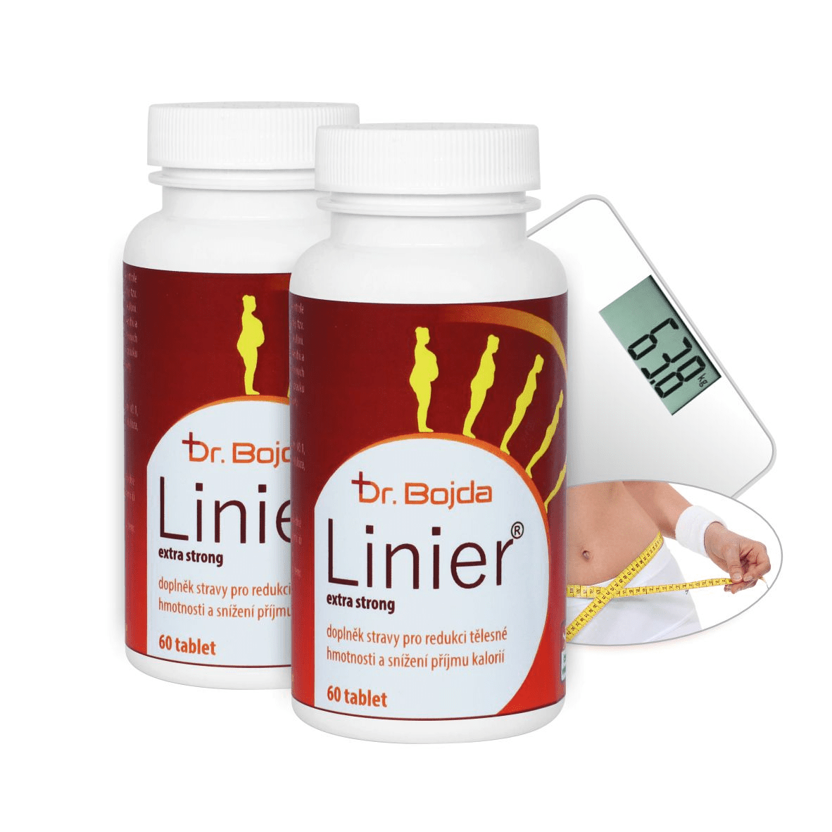 Dr. Bojda LINIER EXTRA STRONG DUO - spalovač tuků 2x 60 cps.