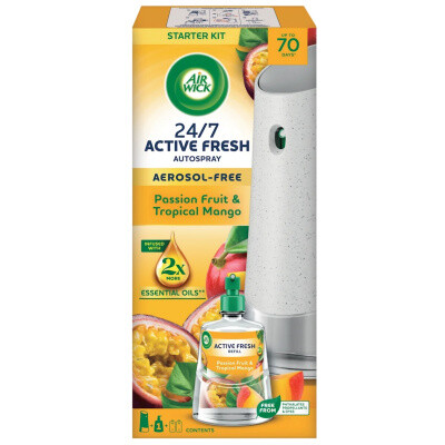 Air Wick Active Fresh elektrický difuzér Maracuja & Mango komplet, 1 + 228 ml