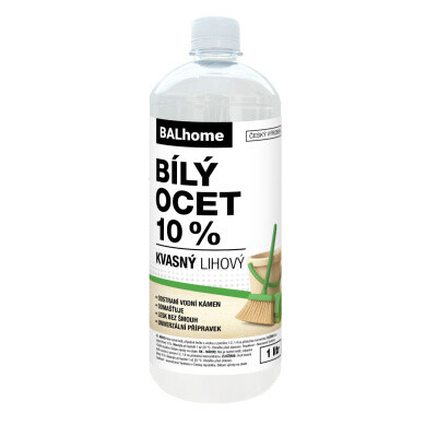 BALHOME bílý ocet na úklid 10% 1 l