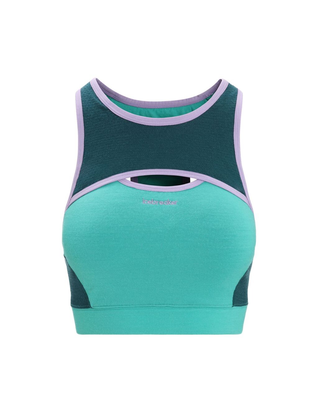 ICEBREAKER Wmns ZoneKnit Sport Bra, Fresh/Green Glory velikost: S