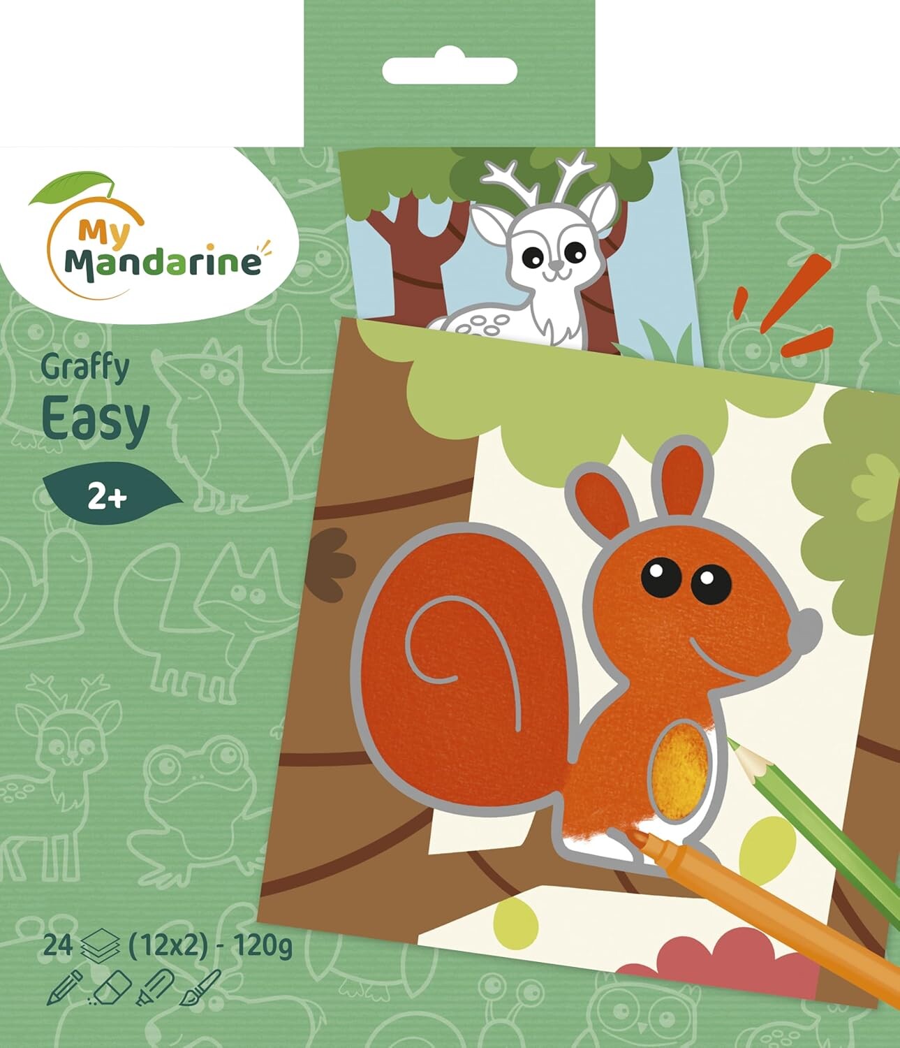 Avenue Mandarine Avenue Mandarine, GY174C, omalovánky pro nejmenší děti, lesní zvířátka
