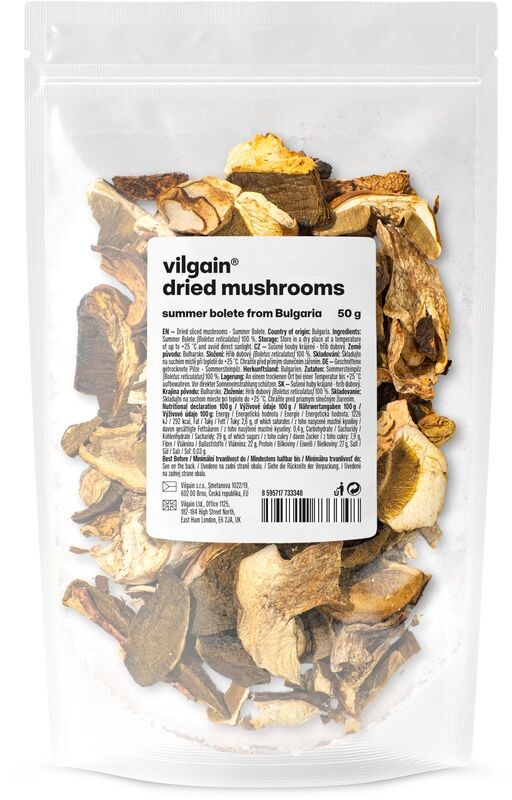 Vilgain Sušené houby – Hřib dubový 50 g