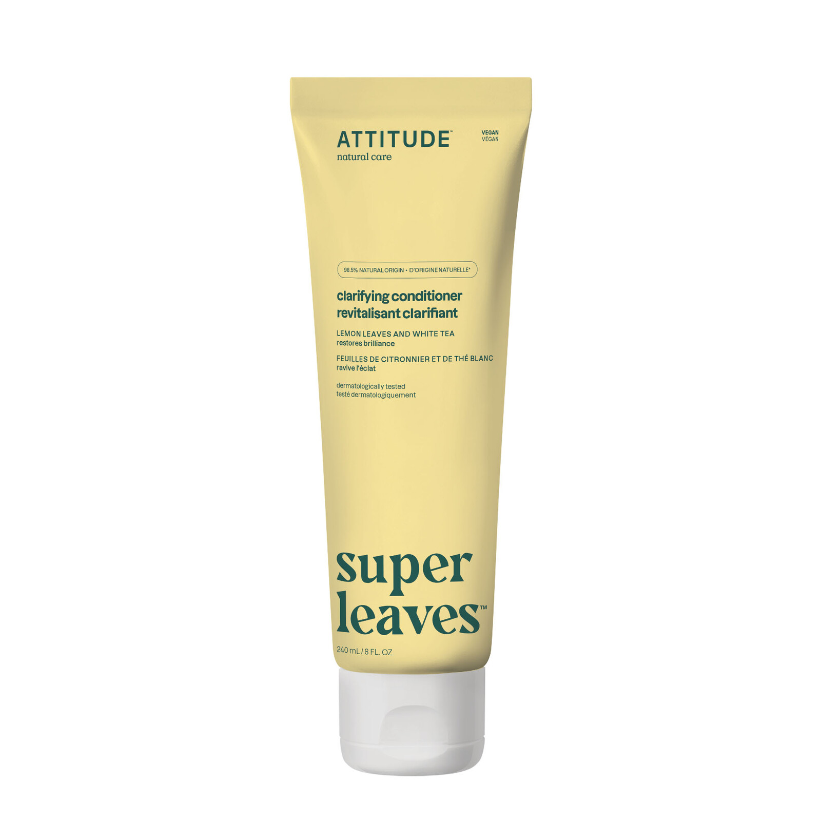 ATTITUDE Kondicionér Super leaves rozjasňující - citrusové listy a bílý čaj 240 ml