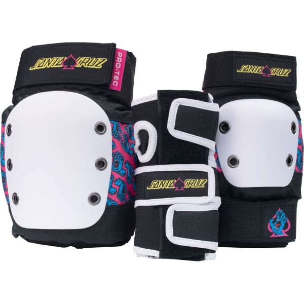 Chrániče Pro-Tec Street 3-Pk Santa Cruz - Bílá - Xl