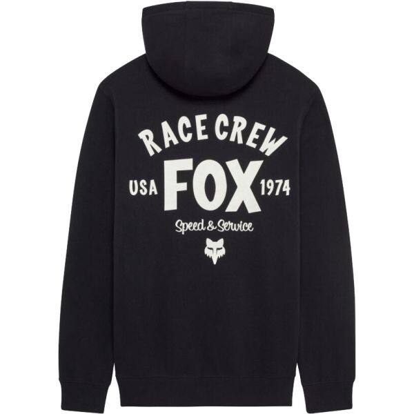 Mikina Fox Slogan Fleece Po - Černá - L