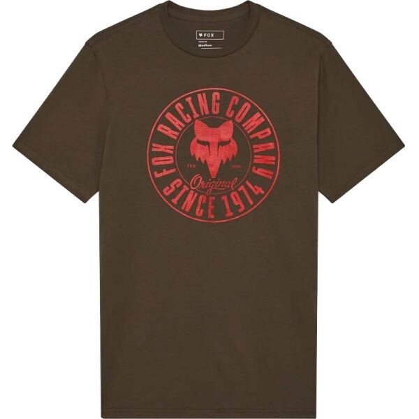 Triko Fox Emblem Prem S/S - Hnědá - L
