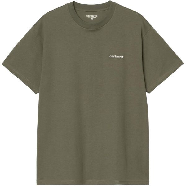 Triko Carhartt Wip Script Embroidery S/S - Zelená - L
