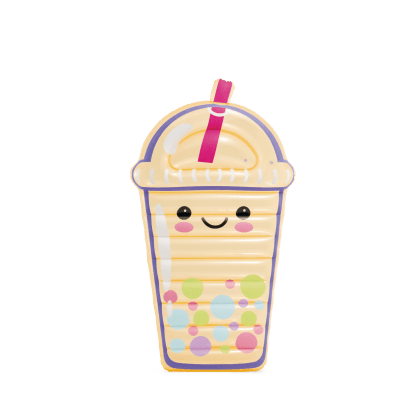 Nafukovací lehátko ve tvaru bubble tea Boba Buddy