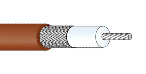 Huber+Suhner Rg_316_/u Coax Cable Wire, 2.5Mm, 50 Ohm, 100M