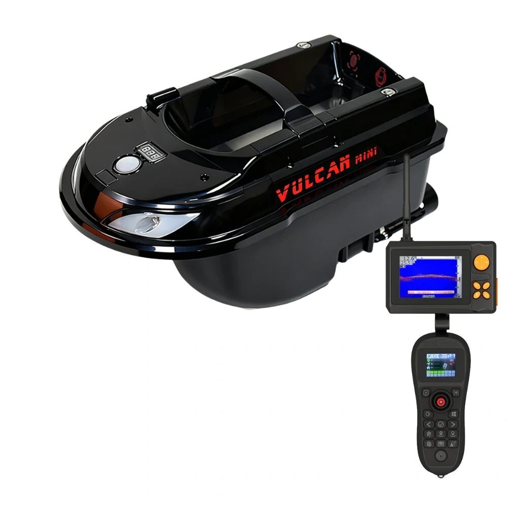 Boatman Zavážecí lodička Vulcan Mini PRO s GPS a Echolot Černá