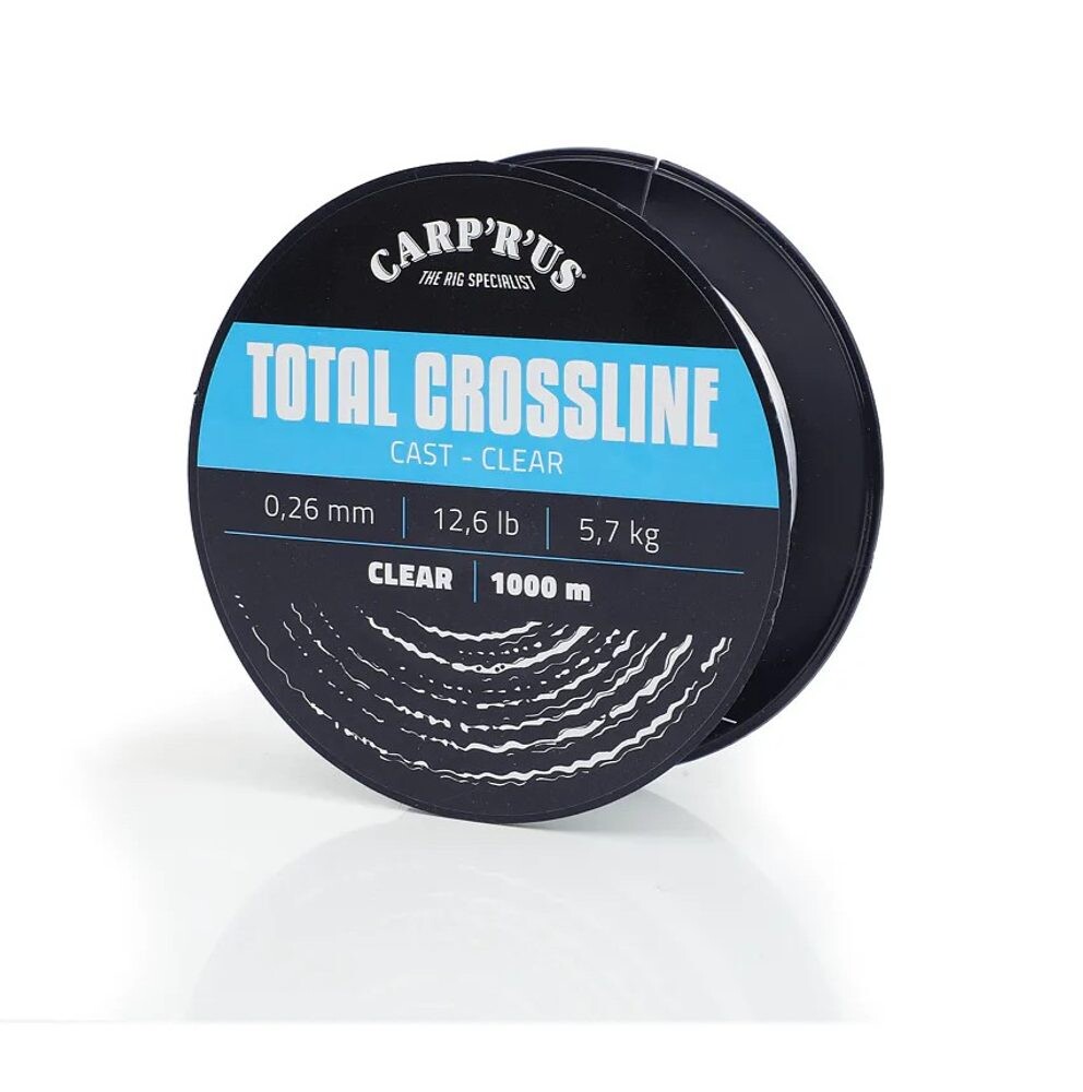 Carp'R'Us Vlasec Total Crossline Cast Clear 1000m - 0,23mm 4,7kg