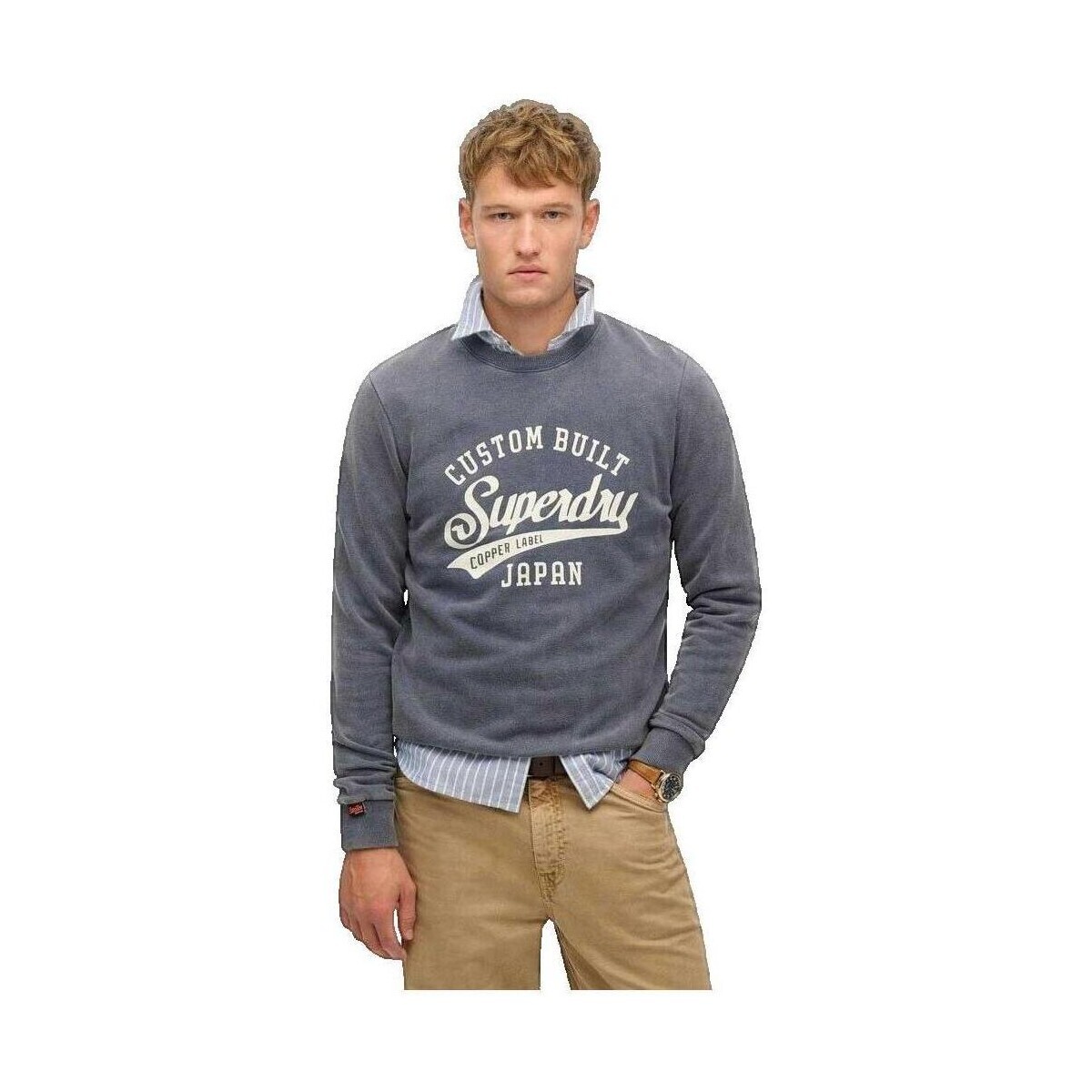 Superdry  Vintage Wash Relaxed  Šedá