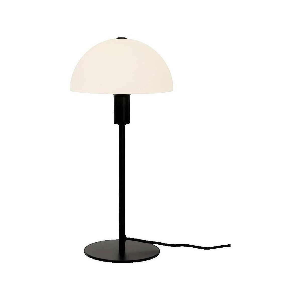 Nord Lux Form  Lampe à poser  Ellen noire en métal et verre opale  Černá