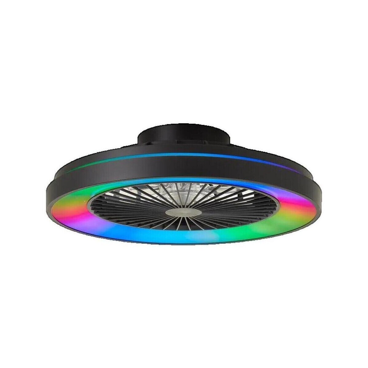 Brilliant  Plafonnier LED  Mazzaro avec ventilateur intégré  Černá