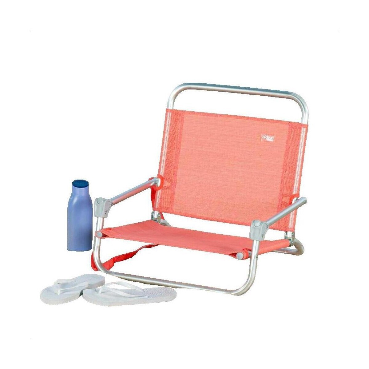 Aktive Chaise d'extérieur pliable corail Oranžová