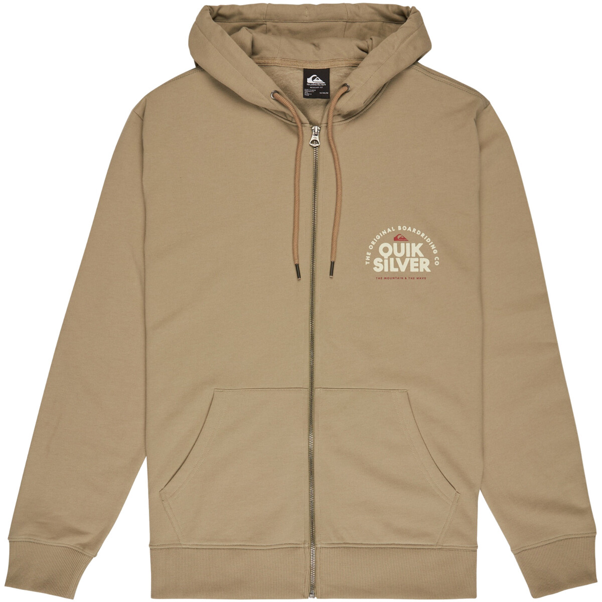 Quiksilver  Zip Hoodie  Béžová