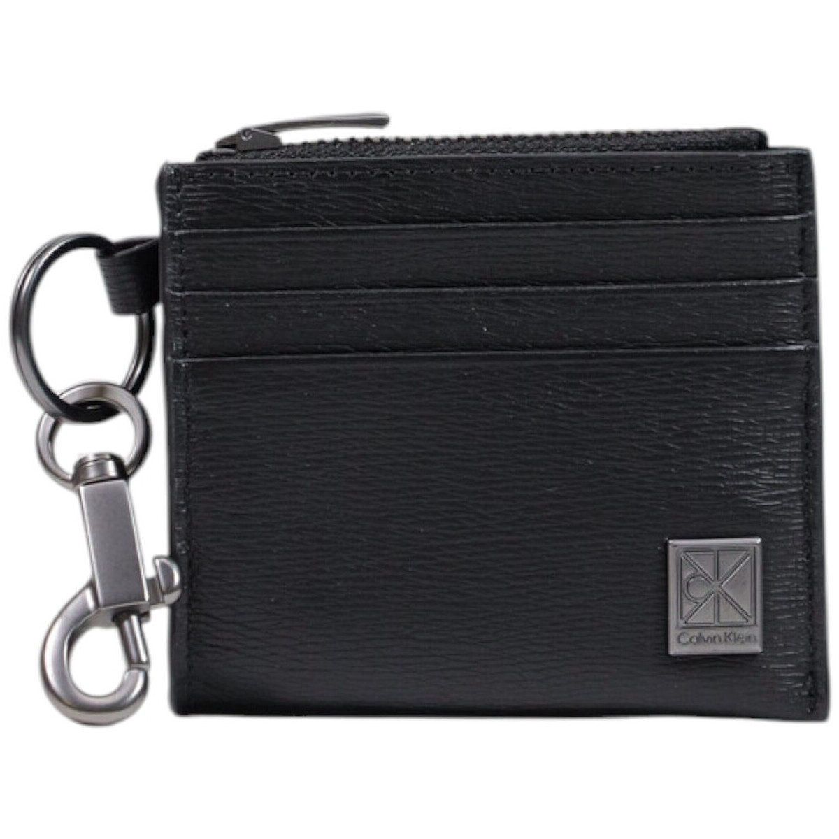 Calvin Klein Jeans  EMBLEM HW CARDHOLDER W/ CLIP LV04D1223G  Černá