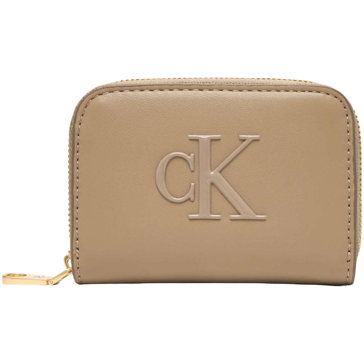 Calvin Klein Jeans  BOLD CK MEDIUM ZIP AROUND LV04F1154G  Béžová
