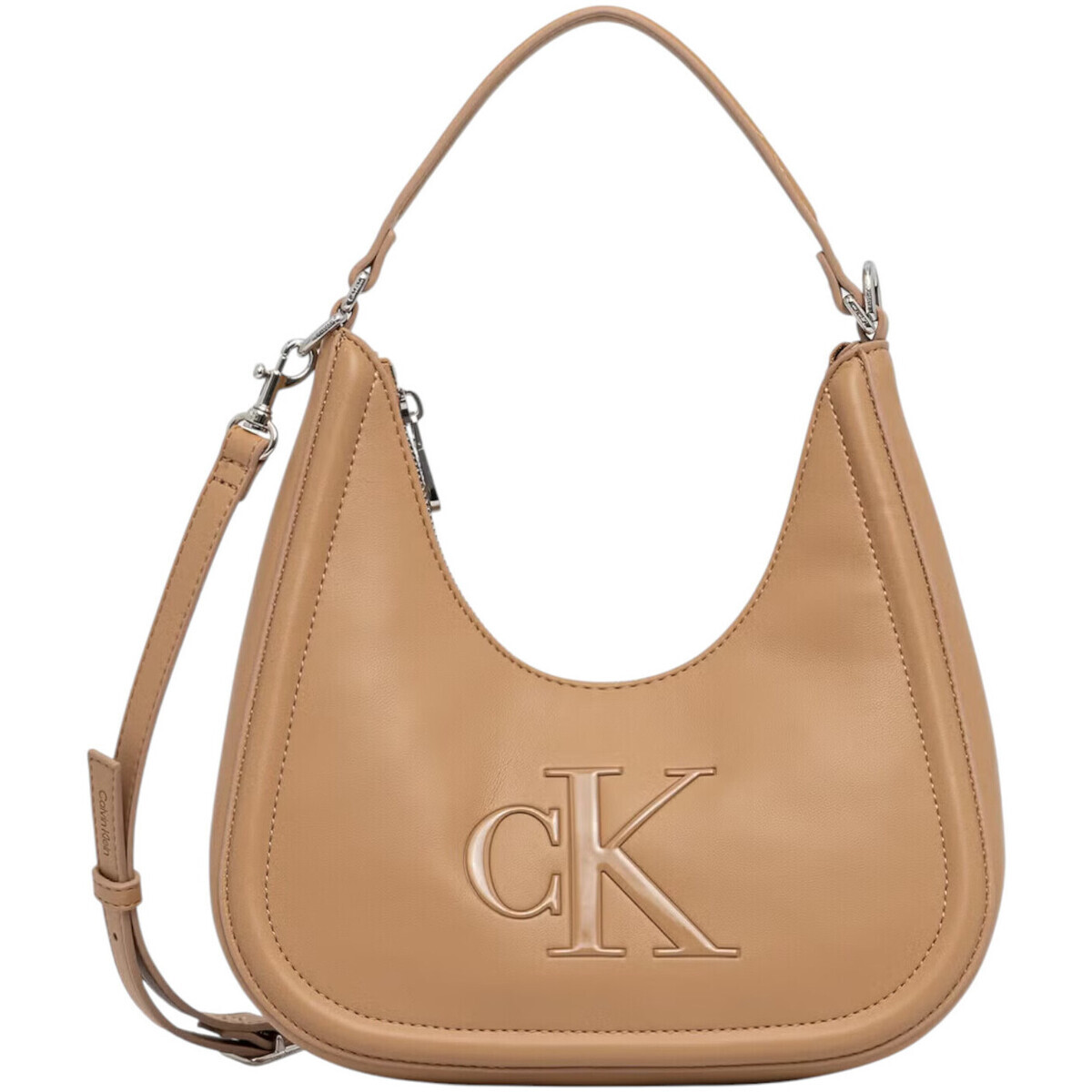 Calvin Klein Jeans  BOLD CK SMALL CRESCENT BAG LV04F3561G  Béžová
