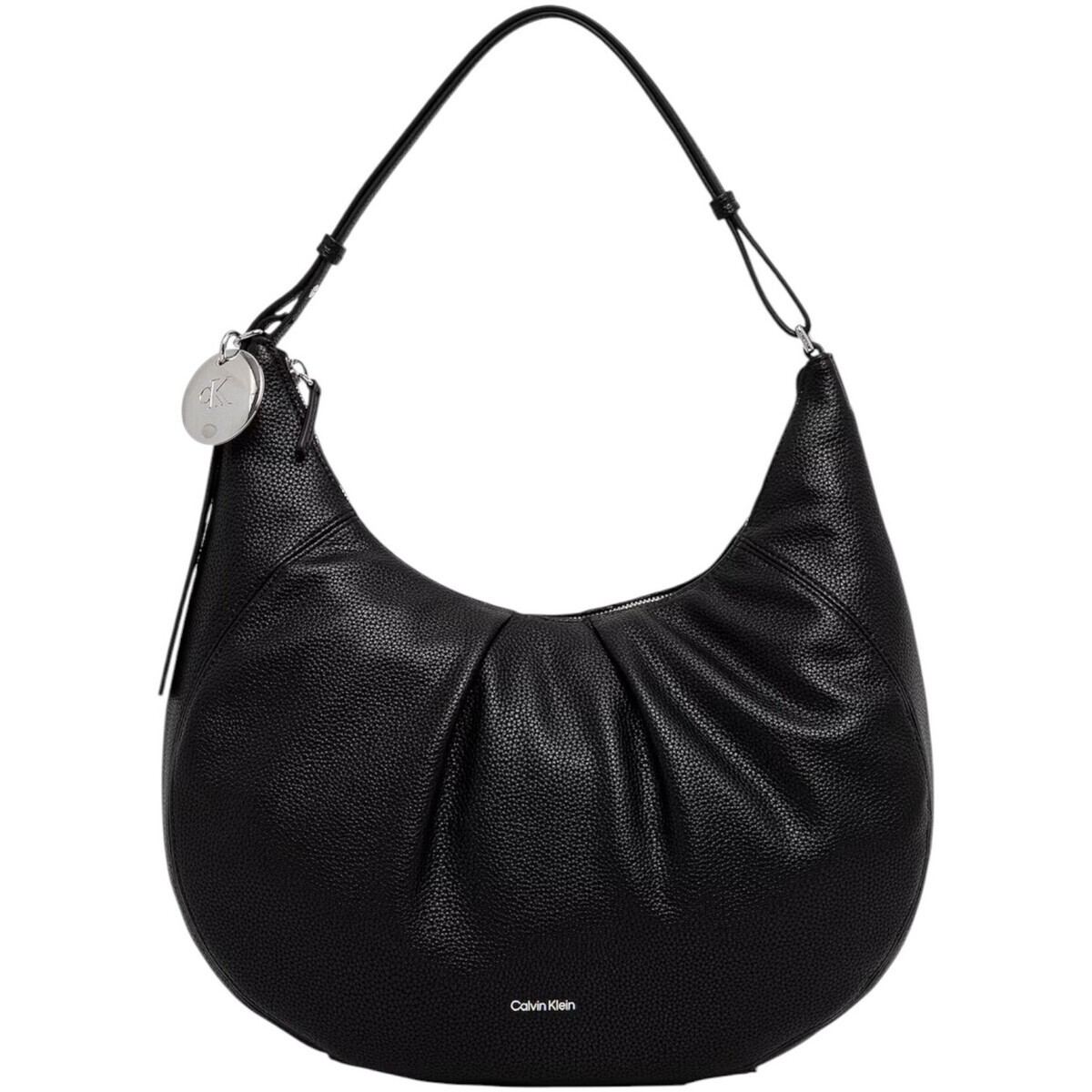 Calvin Klein Jeans  ENGRAVED HW MEDIUM SHOULDER BAG LV04F3555G  Černá