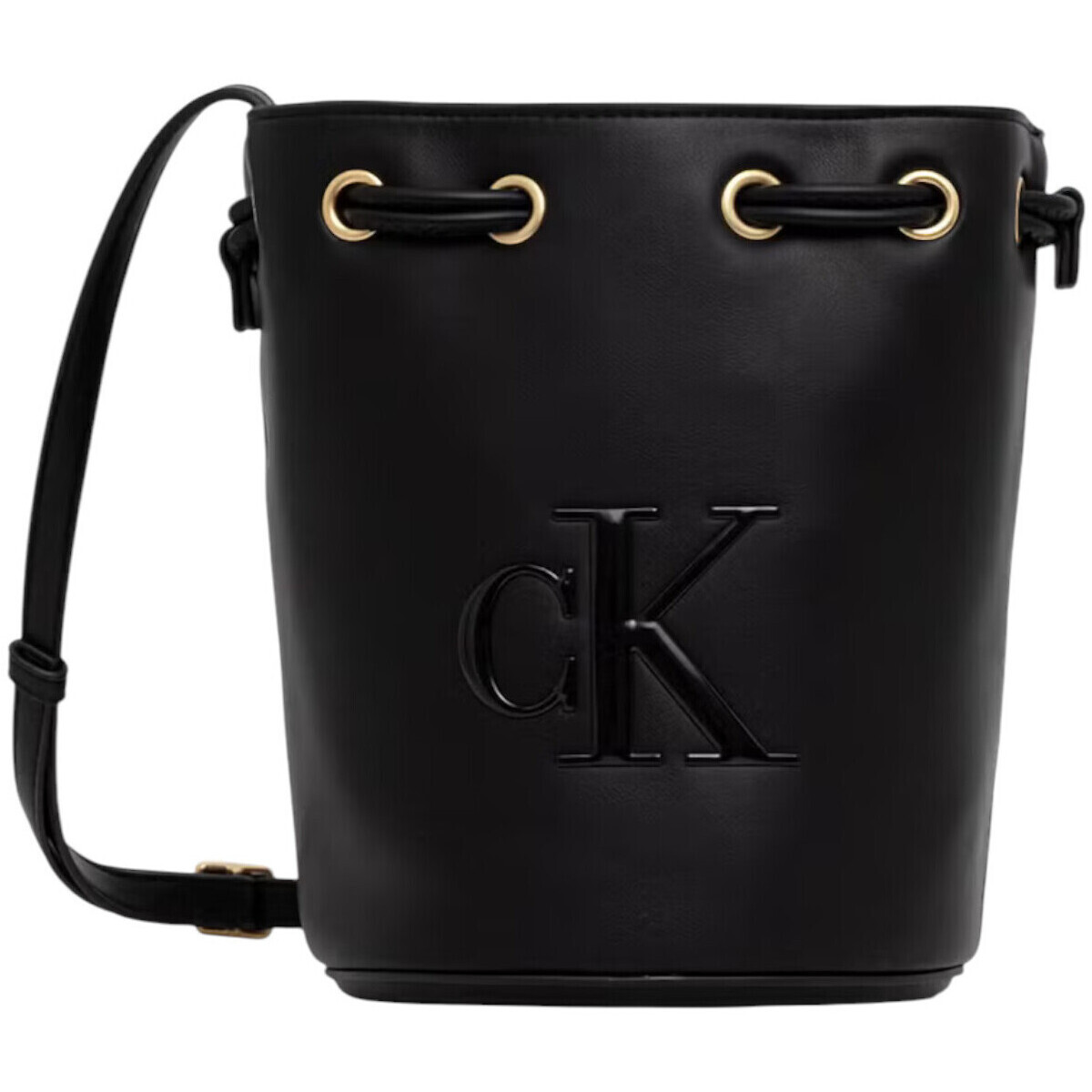 Calvin Klein Jeans  BOLD CK SMALL BUCKET BAG LV04F3640G  Černá