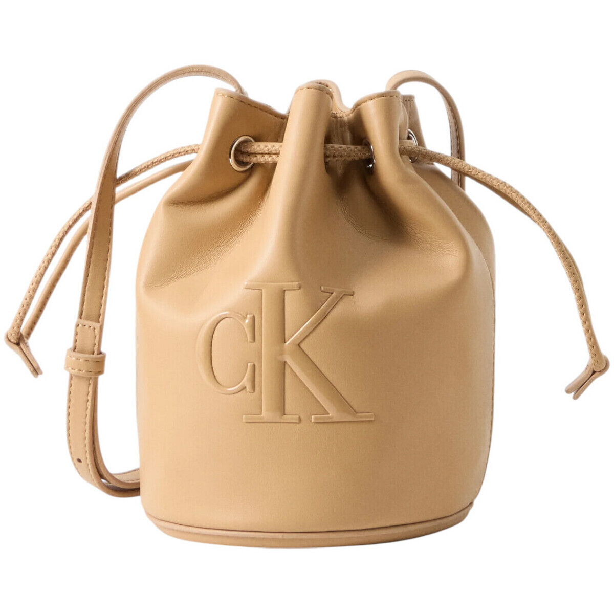 Calvin Klein Jeans  BOLD CK SMALL BUCKET BAG LV04F3640G  Béžová