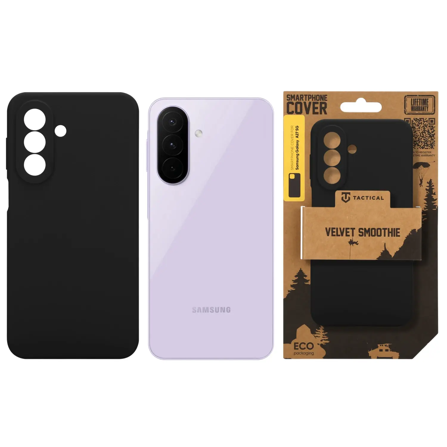 Zadní kryt Tactical Velvet Smoothie pro Samsung Galaxy A27 5G, asphalt