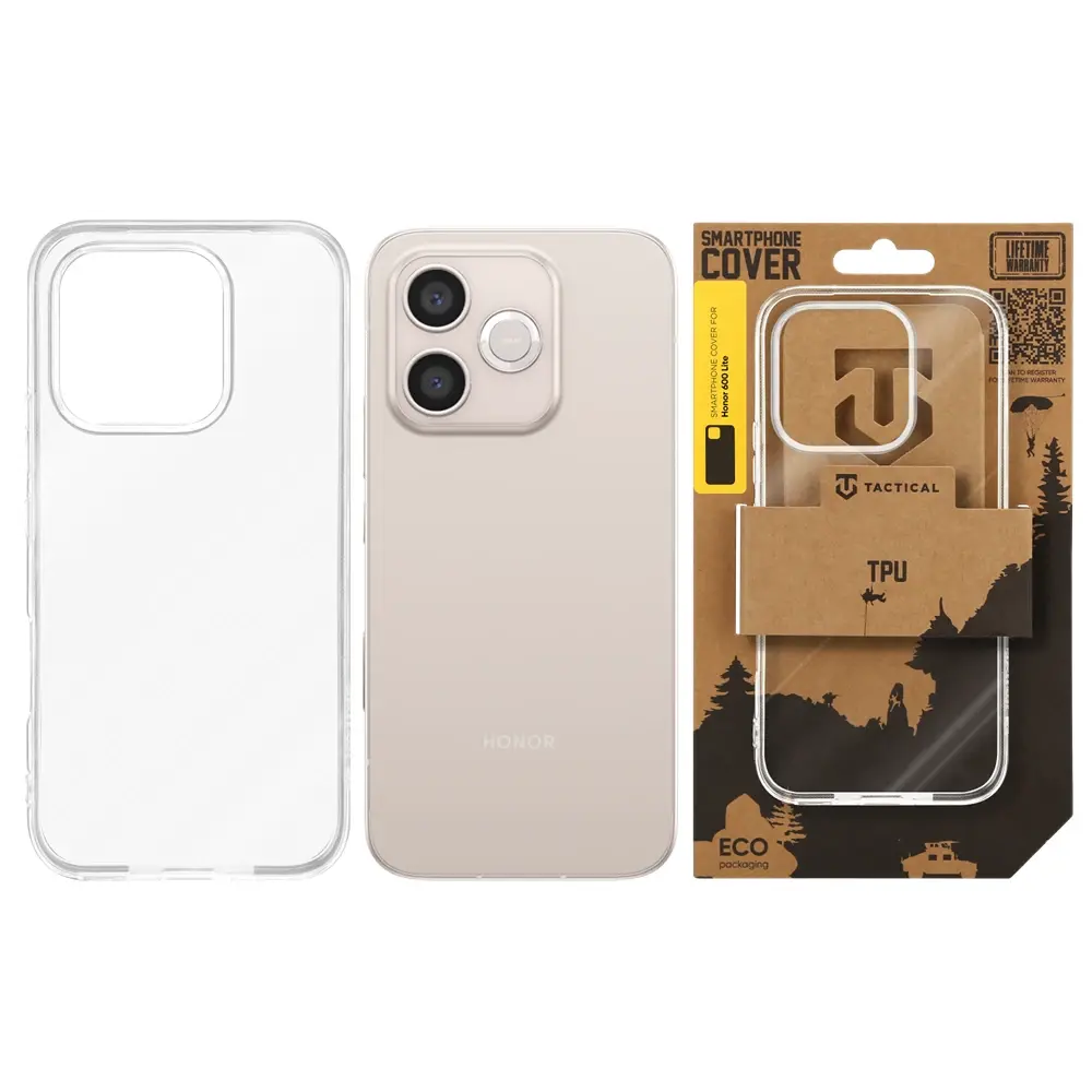 Zadní kryt Tactical TPU pro Honor 600 Lite, transparentní
