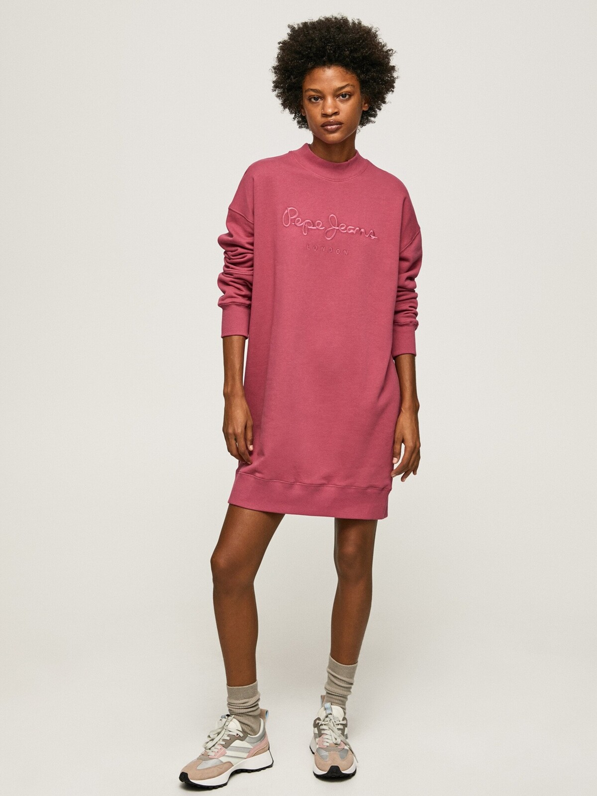 Pepe Jeans dámské růžové šaty Lexie PL953201371 S