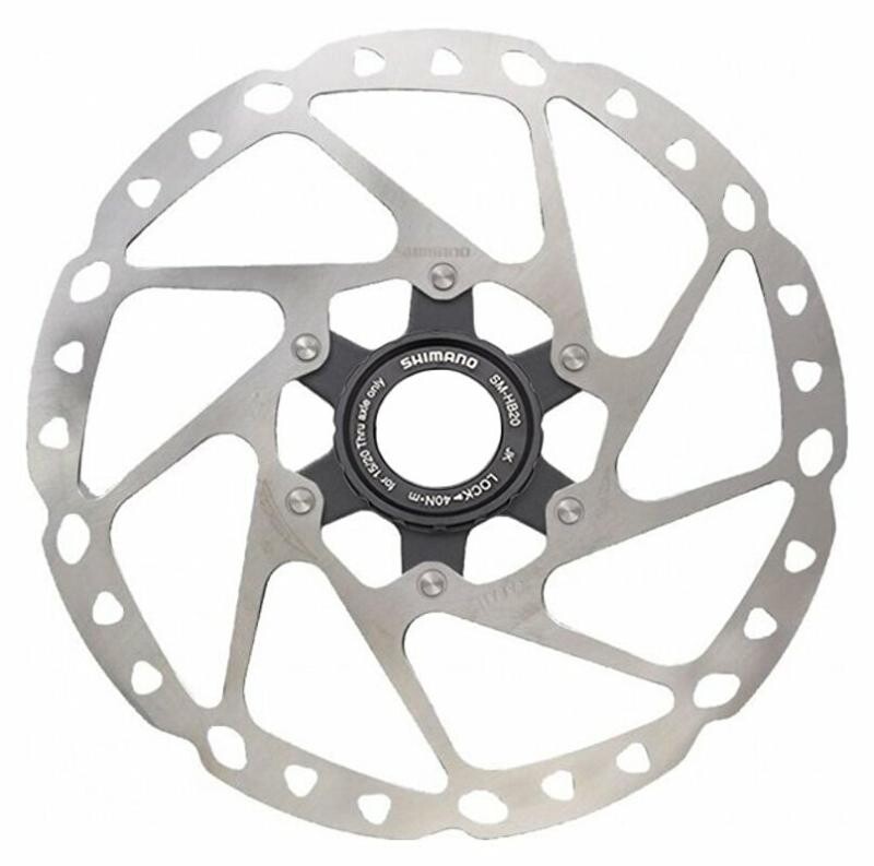 Shimano brzdový kotouč Deore SM-RT64 203mm Center lock, matice s externím ozubením