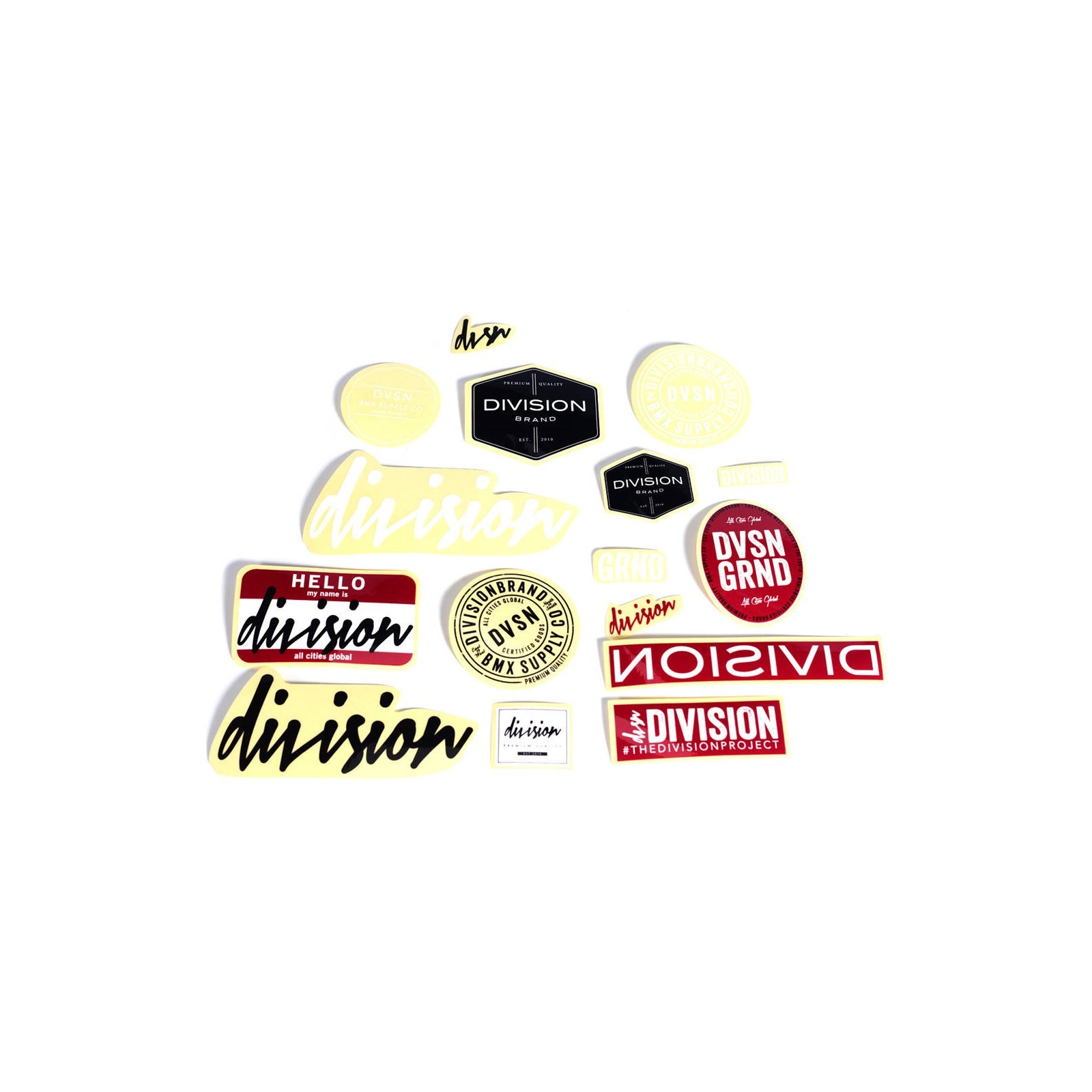 samolepky DIVISION - Division Assorted Sticker Pack (MULTI)