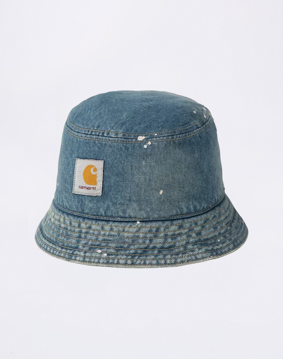 Carhartt WIP Belmar Bucket Hat Blue destroy wash XS-S