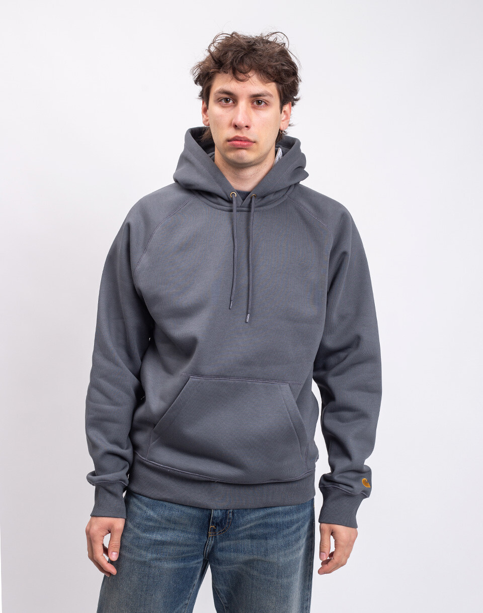 Carhartt WIP Hooded Chase Sweat Styx/Gold M