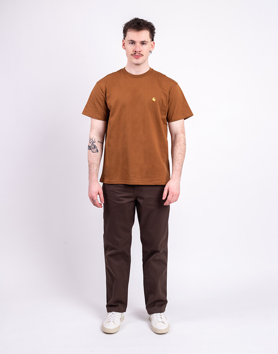 Carhartt WIP S/S Chase T-Shirt Hamilton Brown/Gold S