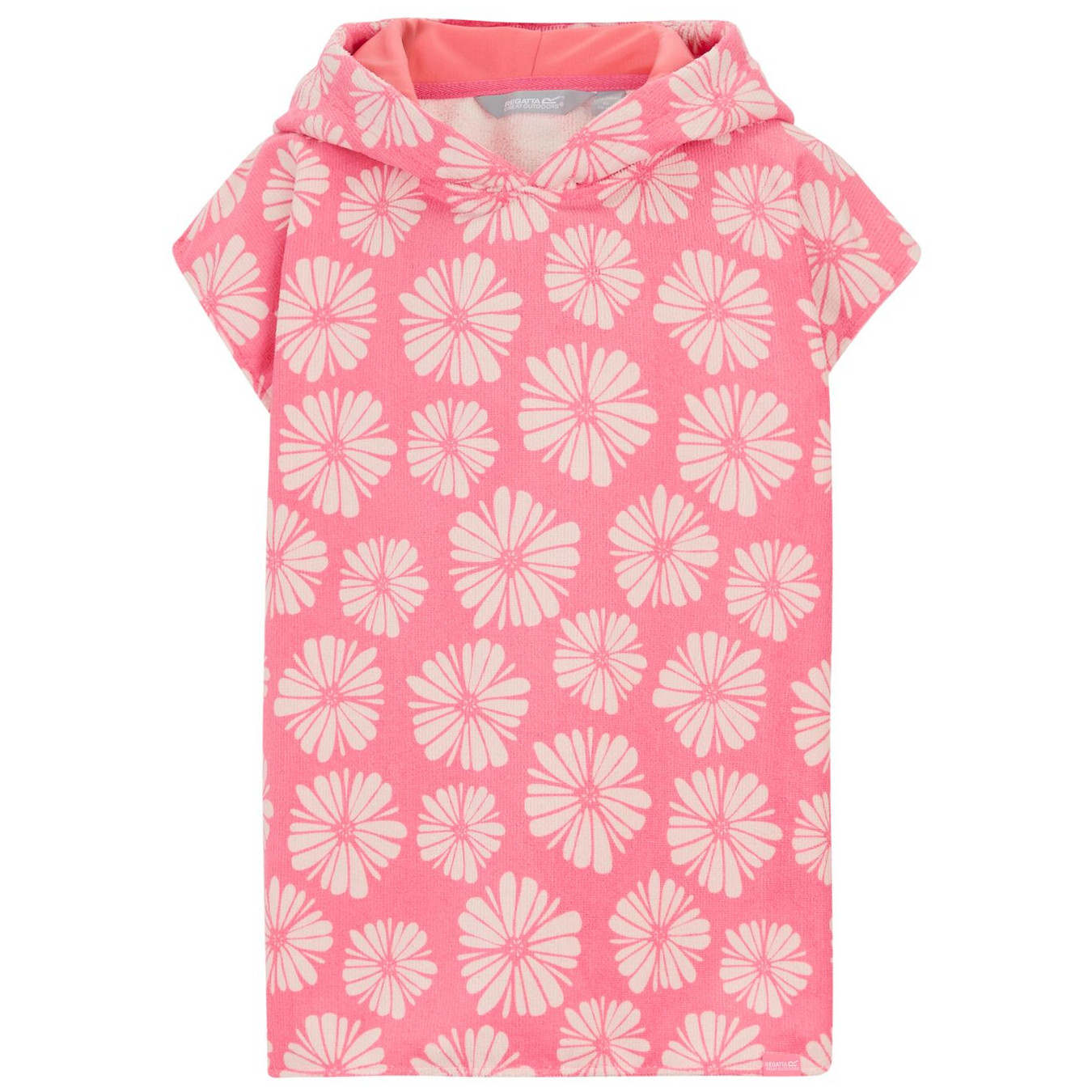 Dětské pončo Regatta Kids Towel Robe PinkHazPetal Velikost ručníku: 110-135 / Barva: růžová